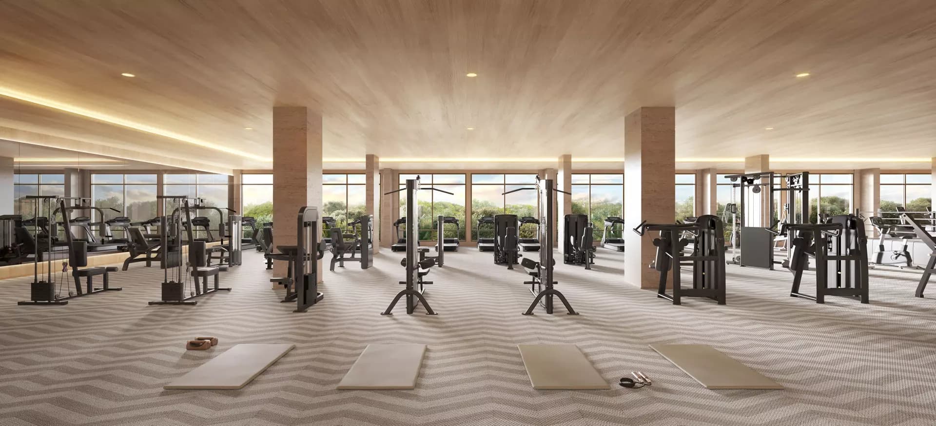 Perspectiva ilustrada do fitness