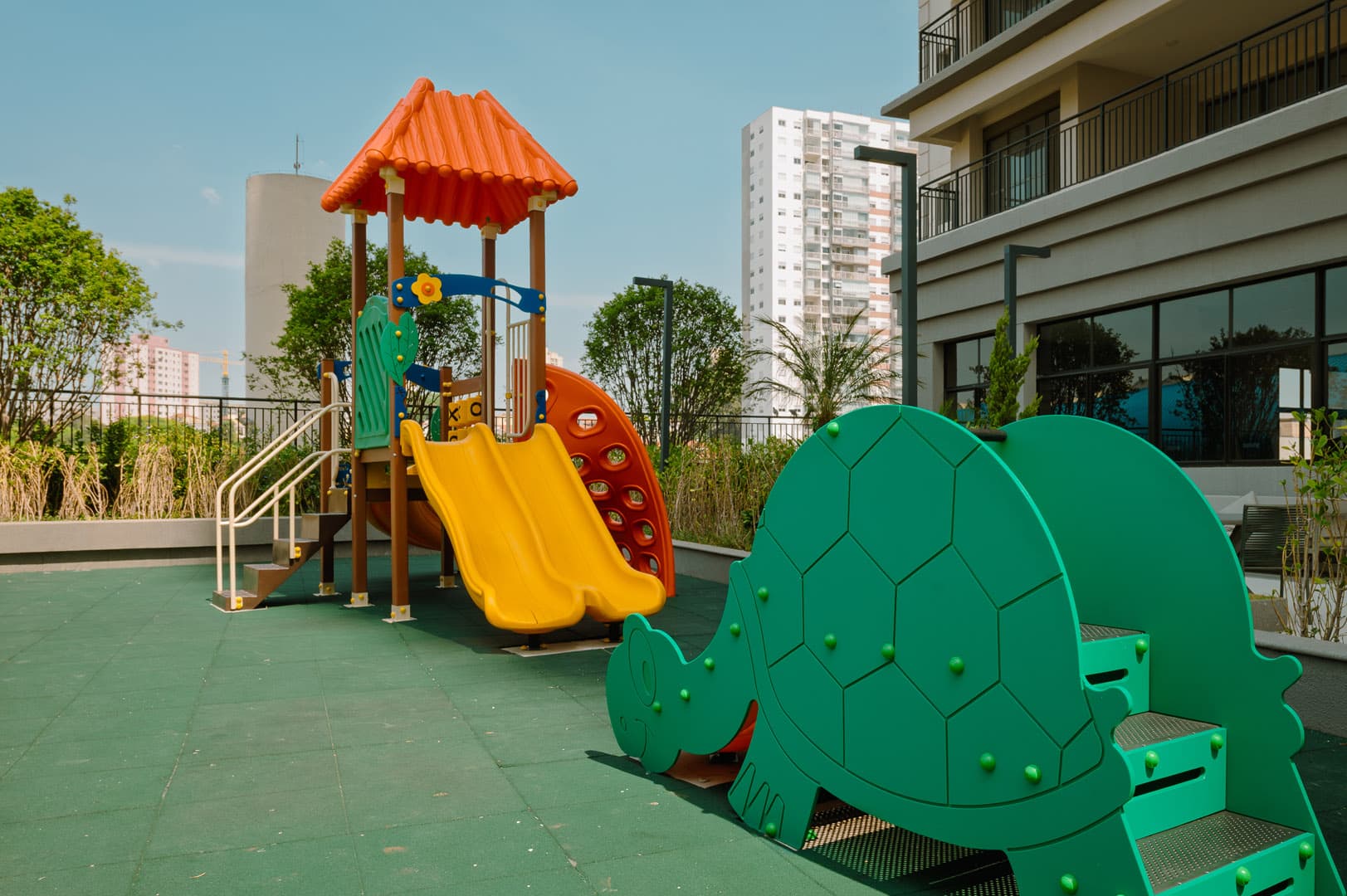 Perspectiva ilustrada do playground