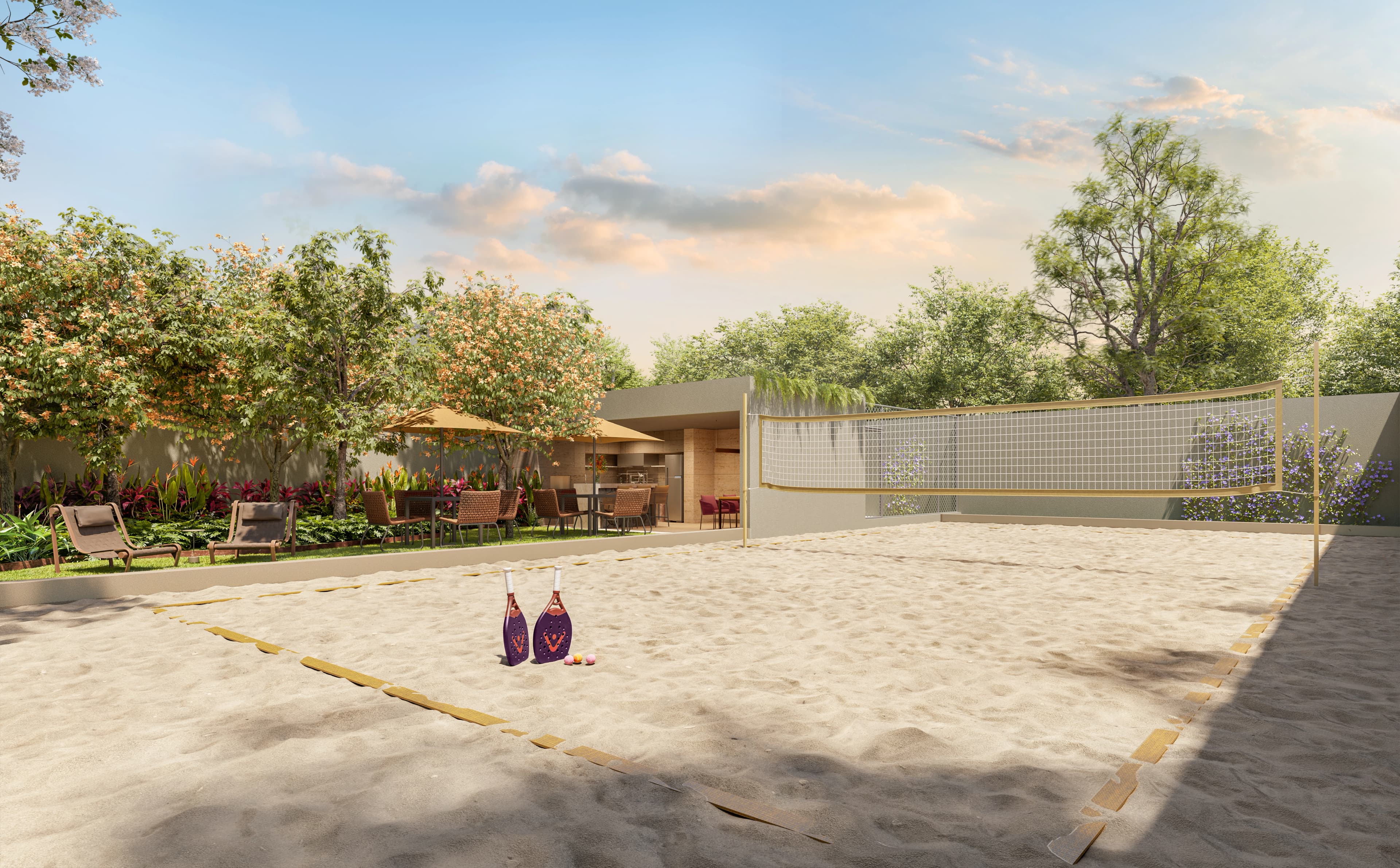 Quadra de Beach tennis
