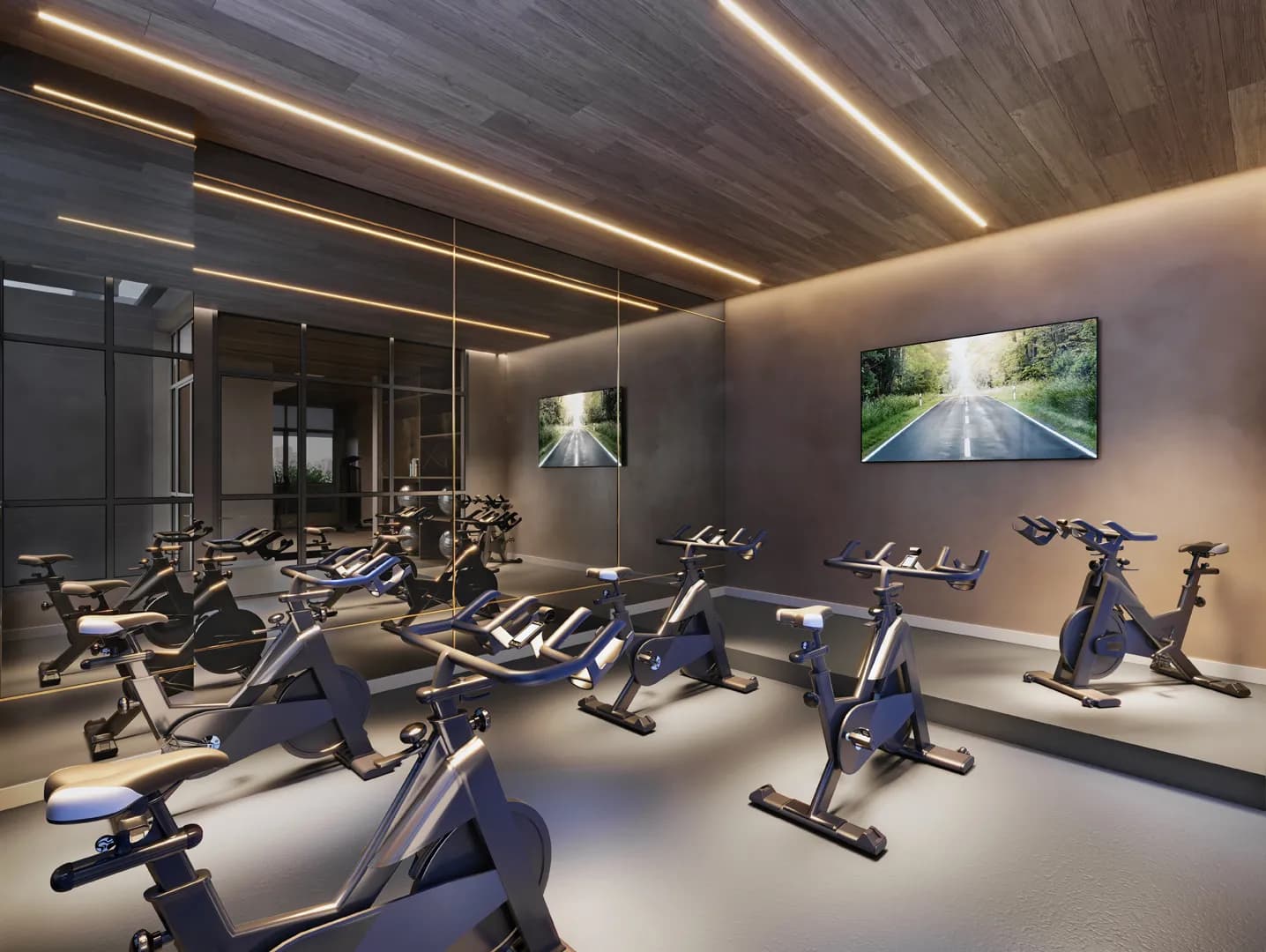Perspectiva ilustrada do spinning