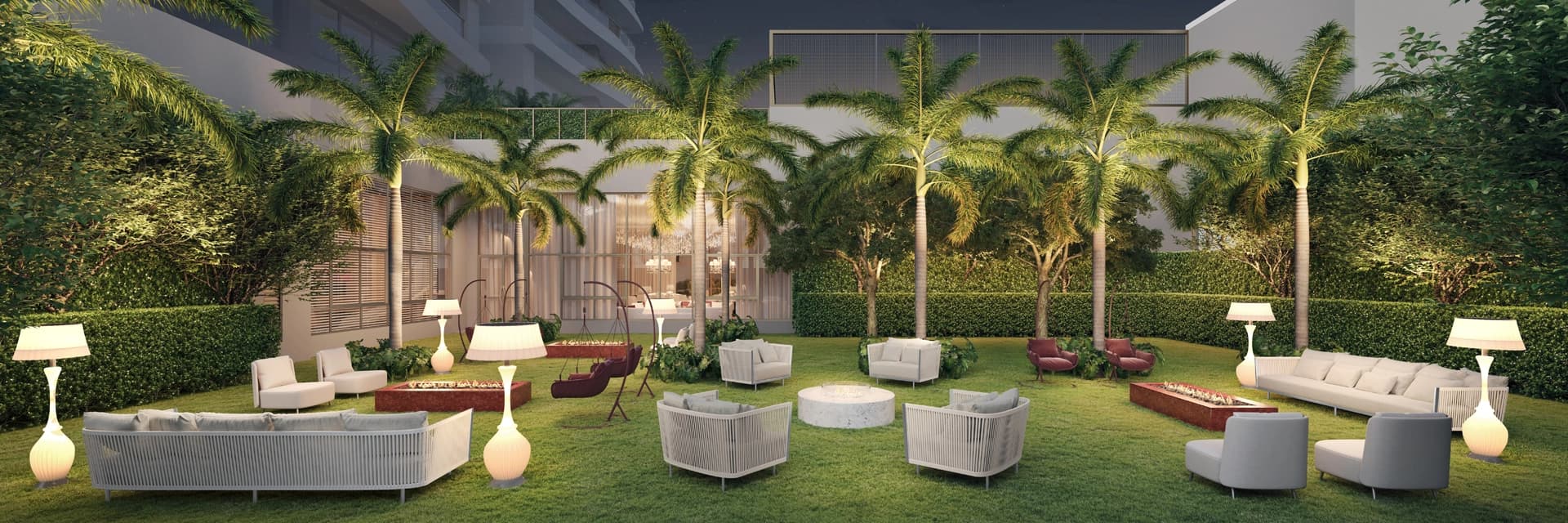 Perspectiva ilustrada do Lounge Externo 1