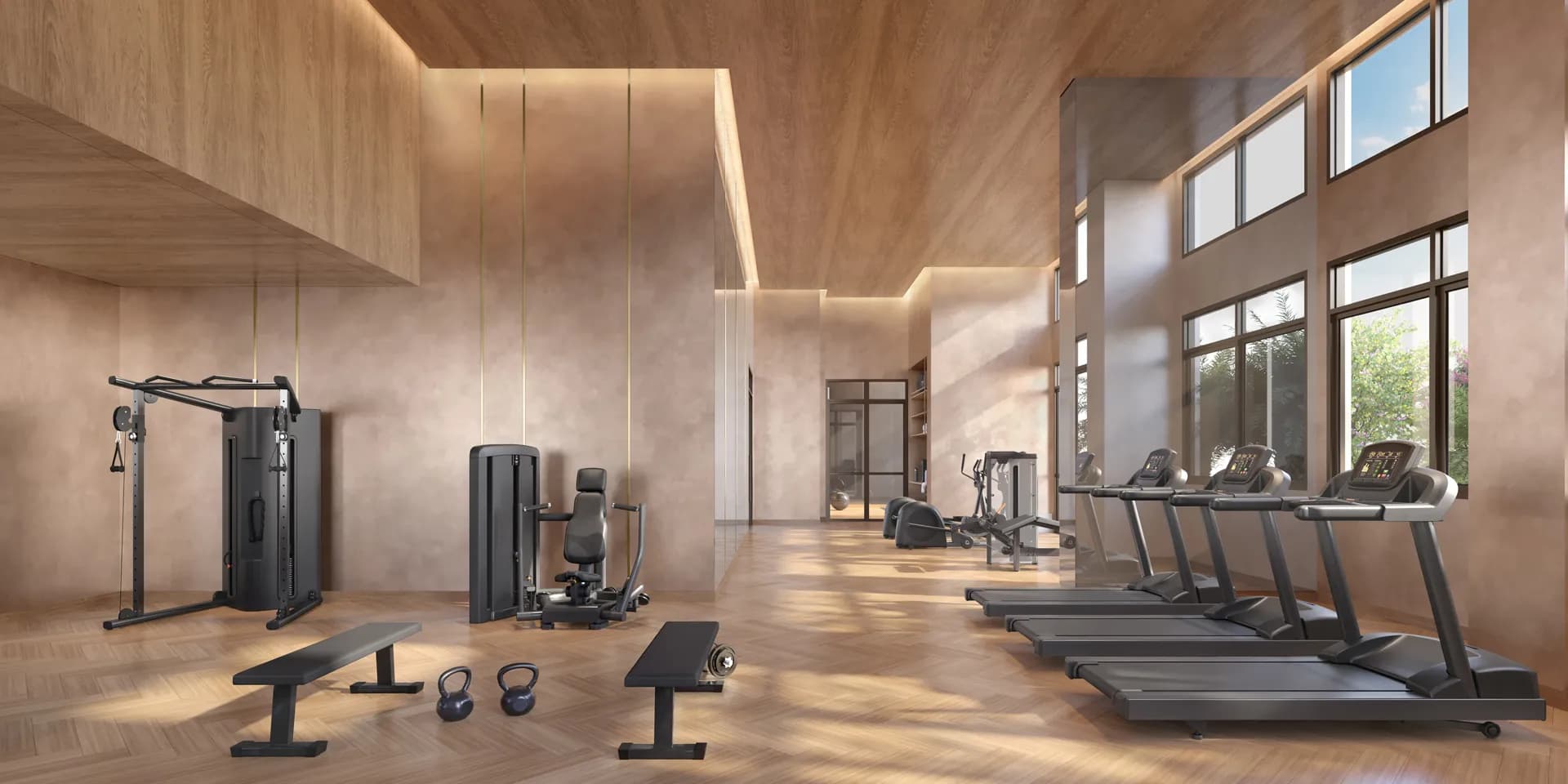 Perspectiva ilustrada do fitness