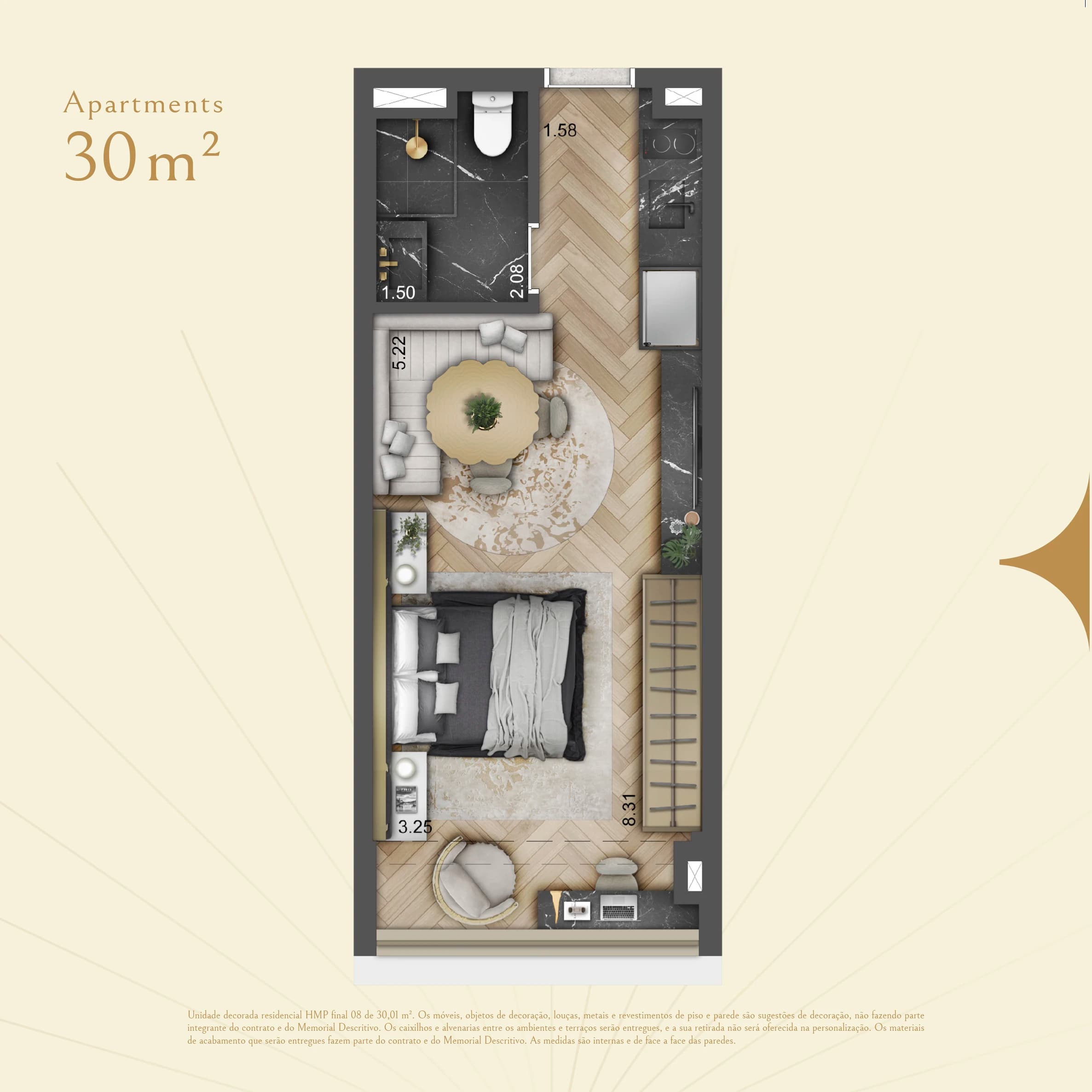 Planta de 30m²
